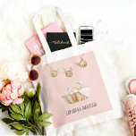 Modern Beauty Pastel Pink Kid Name Tote Bag<br><div class="desc">Modern Beauty Pastel Pink Kid Name</div>