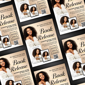 Modern Beige Author Flyer Book Launch Release