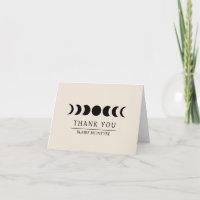 Modern Beige Moon Phases Elegant