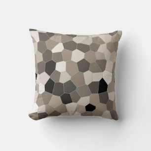 Modern Beige Pattern Throw Pillow