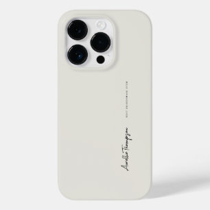 Modern Best Bridesmaid Bridal Natural White Case-Mate iPhone 14 Pro Case