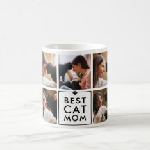 Modern Best Cat Mom 7-Photo Collage