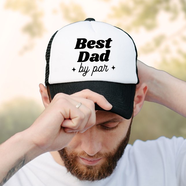 Modern Best Dad By Par Retro Cool Trucker Hat (Creator Uploaded)