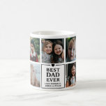 Modern Best Dad Ever 7-Photo Collage & Names Coffee Mug<br><div class="desc">Modern personalized mug for fathers,  featuring 7 photos with the text,  'Best Dad Ever' and the child or children's name/s. If you need any help customizing this,  please contact me using the message button below and I'll be happy to help.</div>