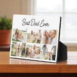 Modern Best Dad Ever Custom 6 Photo Collage Plaque<br><div class="desc">Celebrate your favourite guy with this heartfelt Best Dad Ever 6-photo collage plaque. Personalize it with your favourite family moments to create a keepsake he’ll treasure forever. Whether it’s for Father’s Day, his birthday, or just because, this custom plaque is a meaningful way to say “thank you” with love. The...</div>