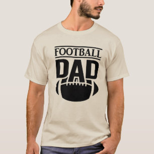 Modern Best Dad Ever Daddy Football T-Shirt