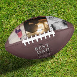 Modern Best Dad Ever Father`s Day 3 Photo Collage Football<br><div class="desc">Modern Best Dad Ever Father`s Day Three Photo Collage Football. This modern custom and personalized football is a perfect gift for a dad or a new dad on a father`s day. The best dad ever three photo template football. Personalize it with three photos and names. The text is a trendy...</div>
