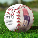 Modern Best Dad Ever Father`s Day Photo Collage Baseball<br><div class="desc">Modern Best Dad Ever Father`s Day Two Photo Collage Baseball. This modern custom and personalized baseball is a perfect gift for a dad or a new dad on a father`s day. The best dad ever two photo template baseball. Personalize it with two photos and names. The background is white and...</div>