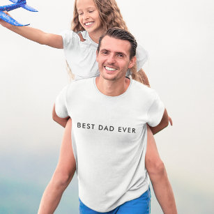 Modern Best Dad Ever Father's Day B & W   Premium T-Shirt