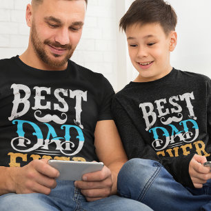 Modern Best Dad Ever Father's Day Daddy  T-Shirt
