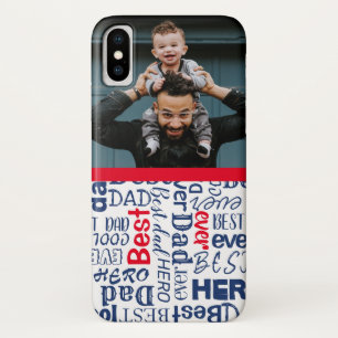 Modern Best Dad Ever Photo & Calligraphy  Case-Mate iPhone Case