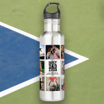 Modern BEST DAD EVER Photo Collage Cool 710 Ml Water Bottle<br><div class="desc">Modern,  personalized Instagram photo collage water bottle for the BEST DAD EVER. Perfect gift for Father's day or an awesome holiday / birthday gift. He'll love carrying his favourite people around wherever he goes!</div>