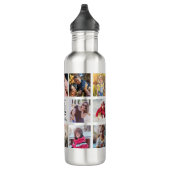 Modern BEST DAD EVER Photo Collage Cool 710 Ml Water Bottle (Right)