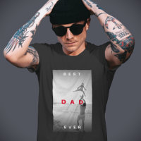 Modern Best Dad Ever Photo Monochrome 