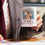 Modern BEST DAD EVER Photo Personalized Coffee Mug<br><div class="desc">Modern BEST DAD EVER Photo Personalized Coffee Mug. Create a personalized, custom coffee mug for a father featuring 3 photos, your custom title and/or message in your choice of font styles and colours. The sample is shown with the title BEST. DAD. EVER. in charcoal grey classic typography. Makes an ideal...</div>