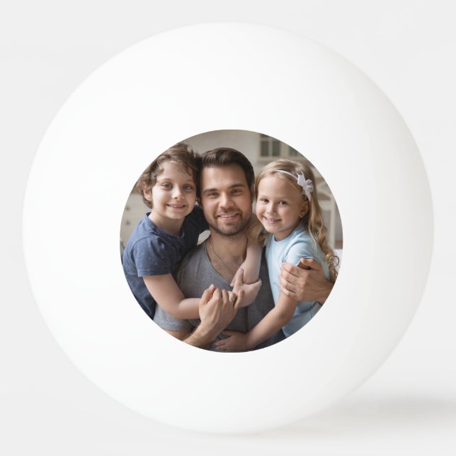 Modern Best Dad Ever Photo  Ping Pong Ball (Front)