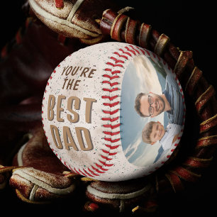 Modern Best Dad Father`s Day 2 Photos Baseball