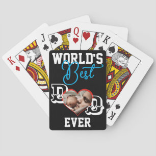 Modern Best Dad Playing Cards