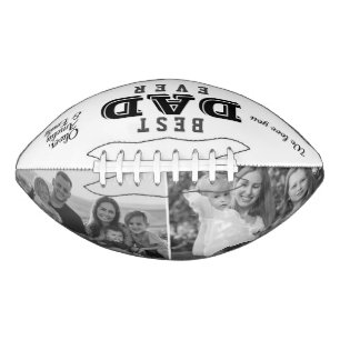 Modern Best Dad Typography Father`s Day 2 Photo Football