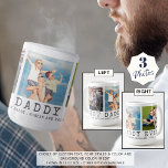 Modern BEST DADDY EVER 3 Photos Personalized Coffee Mug<br><div class="desc">Modern BEST DAD EVER 3 Photos Personalized Coffee Mug. Create a personalized, custom coffee mug for a father featuring 3 pictures, your custom title and/or message in your choice of font styles and colours. The sample is shown with the title BEST DADDY EVER in charcoal grey classic typography. Makes an...</div>