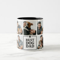 Modern Best Dog Dad 7-Photo Collage