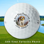 Modern Best DOG DAD Ever Personalized Pet Photo Golf Balls<br><div class="desc">Best Dog Dad Ever ... Two of your favourite things , golf and your dog ! Now you can take them with you as you play 18 holes . Customize these golf balls with your dogs favourite photo and name . Whether it's a dog dad birthday, fathers day or Christmas,...</div>