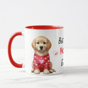 Modern Best Dog Mom Ever Personalized Photos Mug