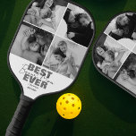 Modern Best Ever Bonus Mom | Photo Collage Pickleball Paddle<br><div class="desc">Looking for the perfect gift for the pickleball-loving mom in your life? Look no further than this sleek and personalized pickleball paddle! With the option to add a photo and a heartfelt message, including the names of her children, this is sure to make a thoughtful and sentimental present. And the...</div>