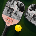 Modern Best Ever Bonus Mom | Photo Collage Pickleball Paddle<br><div class="desc">Looking for the perfect gift for the pickleball-loving mom in your life? Look no further than this sleek and personalized pickleball paddle! With the option to add a photo and a heartfelt message, including the names of her children, this is sure to make a thoughtful and sentimental present. And the...</div>