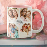 Modern Best Friends Bff Script Photo Collage Two-Tone Coffee Mug<br><div class="desc">A best friends photo collage mug with room for 8 photos. Personalize it with your favourite photos of your friends. Designed for you by Blackberry Boulevard.</div>