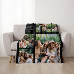 Modern Best Friends Forever | 6 Photo Fleece Blanket<br><div class="desc">Searching for a heartfelt gift that your bestie will treasure forever? Look no further! Introducing our customizable Best Friends Blanket, the perfect gift from the heart. This isn't just a blanket, it's a keepsake, a warm and cozy reminder of shared moments and deep-seated friendship. Six slots for your favourite photos...</div>