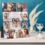 Modern BEST FRIENDS FOREVER 9 Photo Collage Plaque<br><div class="desc">Create a keepsake photo memory collage display of 9 of your favourite pictures of your and your Best Friend or BFF. The simple, classic title BEST FRIENDS FOREVER can be changed and you can add your names or a custom personal message. ASSISTANCE: For help with design modification/personalization, colour change or...</div>