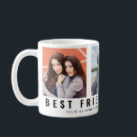Modern Best Friends Forever BFF 3 Photo Collage Coffee Mug<br><div class="desc">Modern Best Friends Forever BFF 3 Photo Collage Coffee Mug</div>