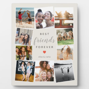 Modern Best Friends Forever Photo Collage Bff Best Plaque