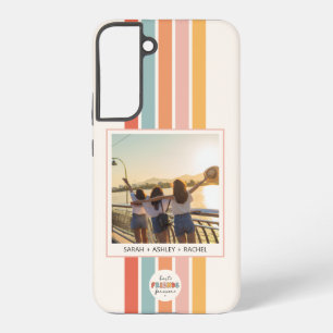 Modern Best Friends Forever Retro Custom Photo Samsung Galaxy Case