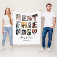 Modern Best Friends Heart Besties Photo Collage