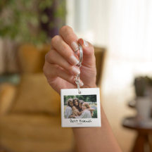 Modern Best Friends Photo Acrylic Keychain