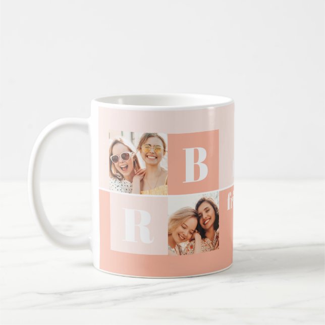 Modern Best Friends Photo Coffee Mug (Left)
