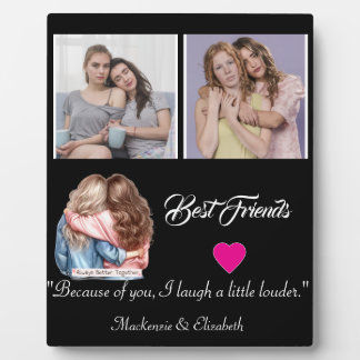 Modern Best Friends Photo Grid Keepsake Gift Plaqu Plaque
