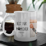 Modern Best Fur Mom Ever | Dog Photo Coffee Mug<br><div class="desc">Modern Best Fur Mom Ever | Dog Photo</div>