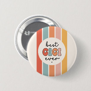 Modern Best Gigi Ever Cute Retro Grandma 2 Inch Round Button
