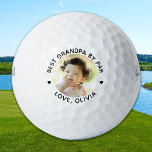 Modern Best GRANDPA By Par Custom Photo Golf Balls<br><div class="desc">Best Grandpa By Par ... Two of your favourite things , golf and your grand kids ! Now you can take them with you as you play 18 holes . Customize these golf balls with your grandchild's favourite photo and name . Great gift to all golf dads and golf lovers,...</div>