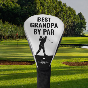Modern Best Grandpa By Par Father's Day Golf Head Cover