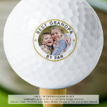 Modern BEST GRANDPA BY PAR Photo Personalized Golf Balls<br><div class="desc">Create personalized photo golf balls for the golfer grandfather with the suggested editable funny saying BEST GRANDPA BY PAR. Makes a meaningful gift for grandpa's birthday, Grandparents Day, Father's Day or a holiday. PHOTO TIP: Choose a photo with the subject in the middle and/or pre-crop it to a square shape...</div>