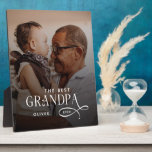 Modern Best GrandPa Ever Photo Personalized Plaque<br><div class="desc">Celebrate grandpa with a timeless and heartfelt keepsake — the Modern Best Grandpa Ever Photo Personalized Plaque. Featuring your favorite photo paired with a clean, modern “Best Grandpa Ever” message, this premium plaque turns cherished memories into stylish display décor grandpa will treasure every day. Crafted with high-quality materials, crisp printing,...</div>