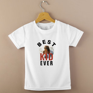 Modern Best Kid Ever Mother`s Day Photo Baby T-Shirt