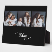 Modern Best Mom Ever Elegant Script Black 3 Photo