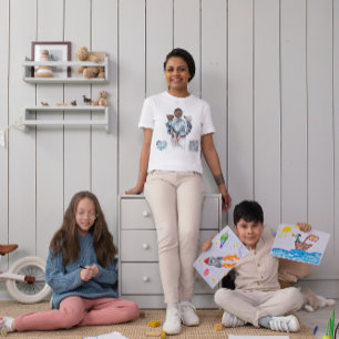 Modern Best mom ever mama script blue mother's day T-Shirt