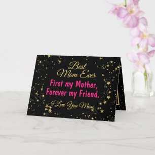 Modern Best Mom Ever Mothers Day Card