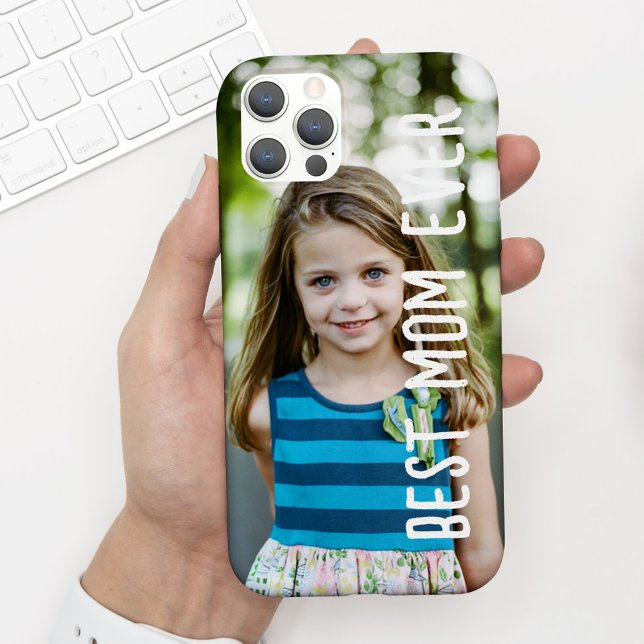 Modern Best Mom Ever Mother's Day Photo Case-Mate  iPhone Case (Creator Uploaded)